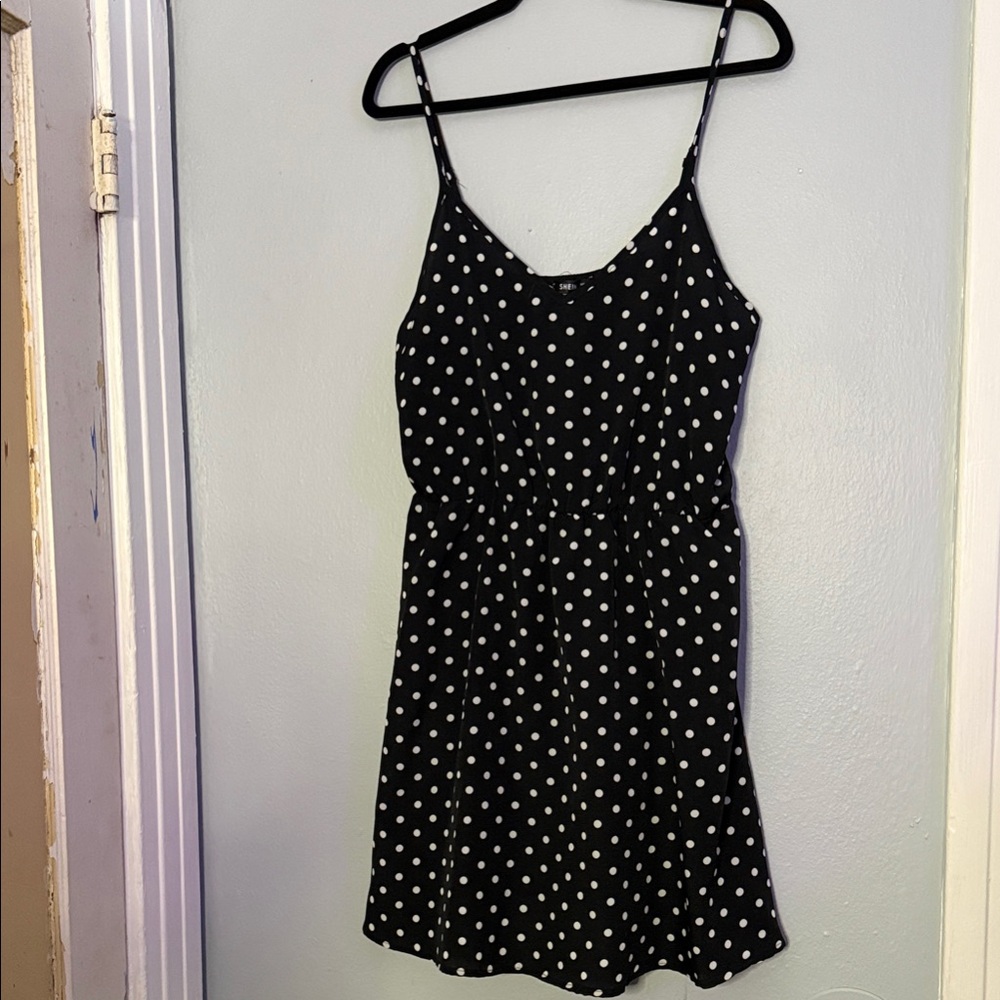 Polka Dot Spaghetti Strap Dress